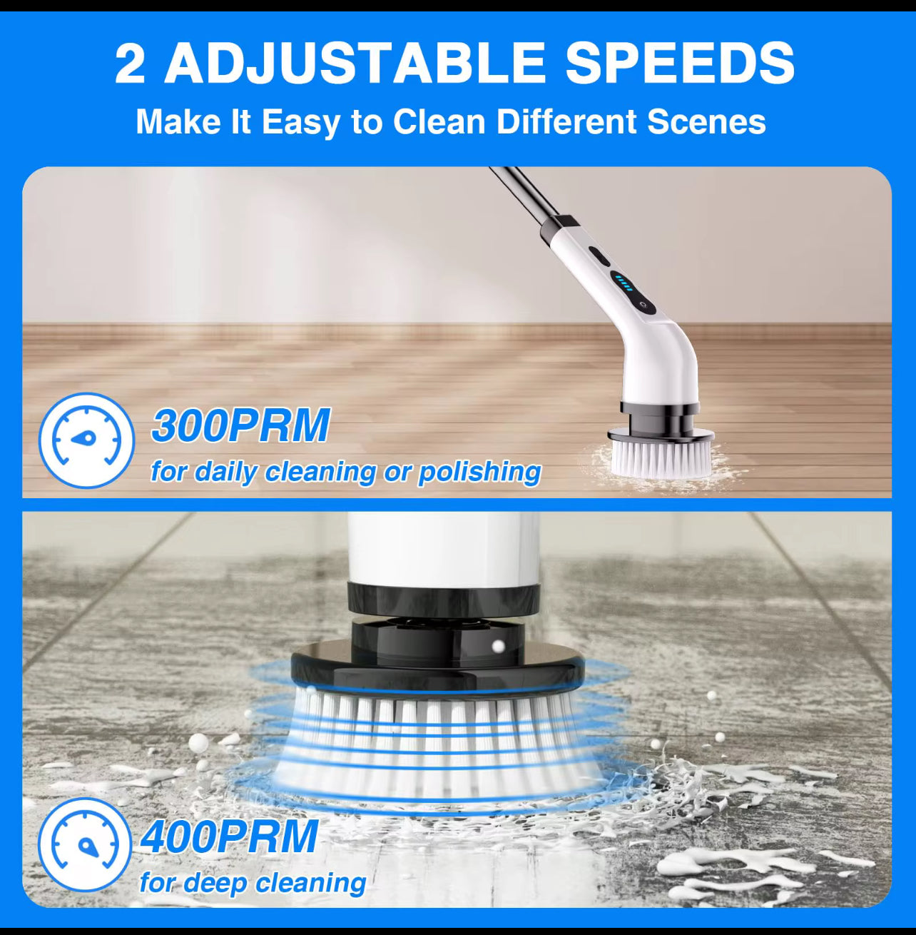 Electric Spin Scrubber – 9 in 1 Cleaning Power