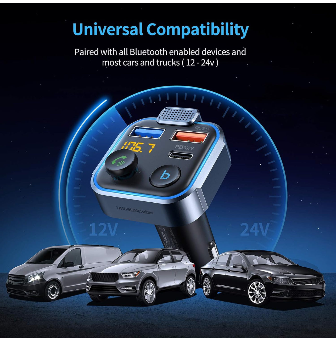 FM Bluetooth transmitter