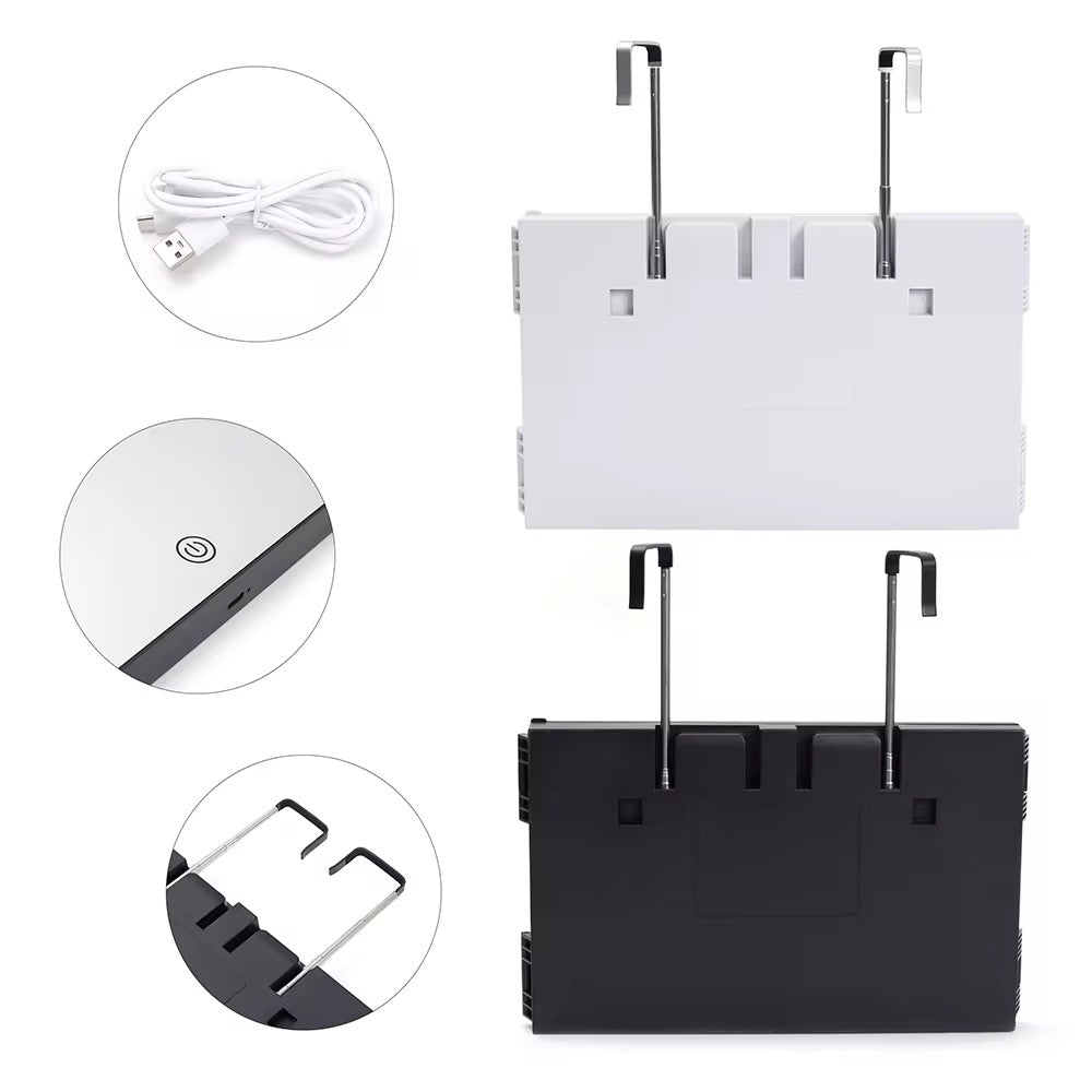 360° LED Barber Mirror – Portable & Rechargeable