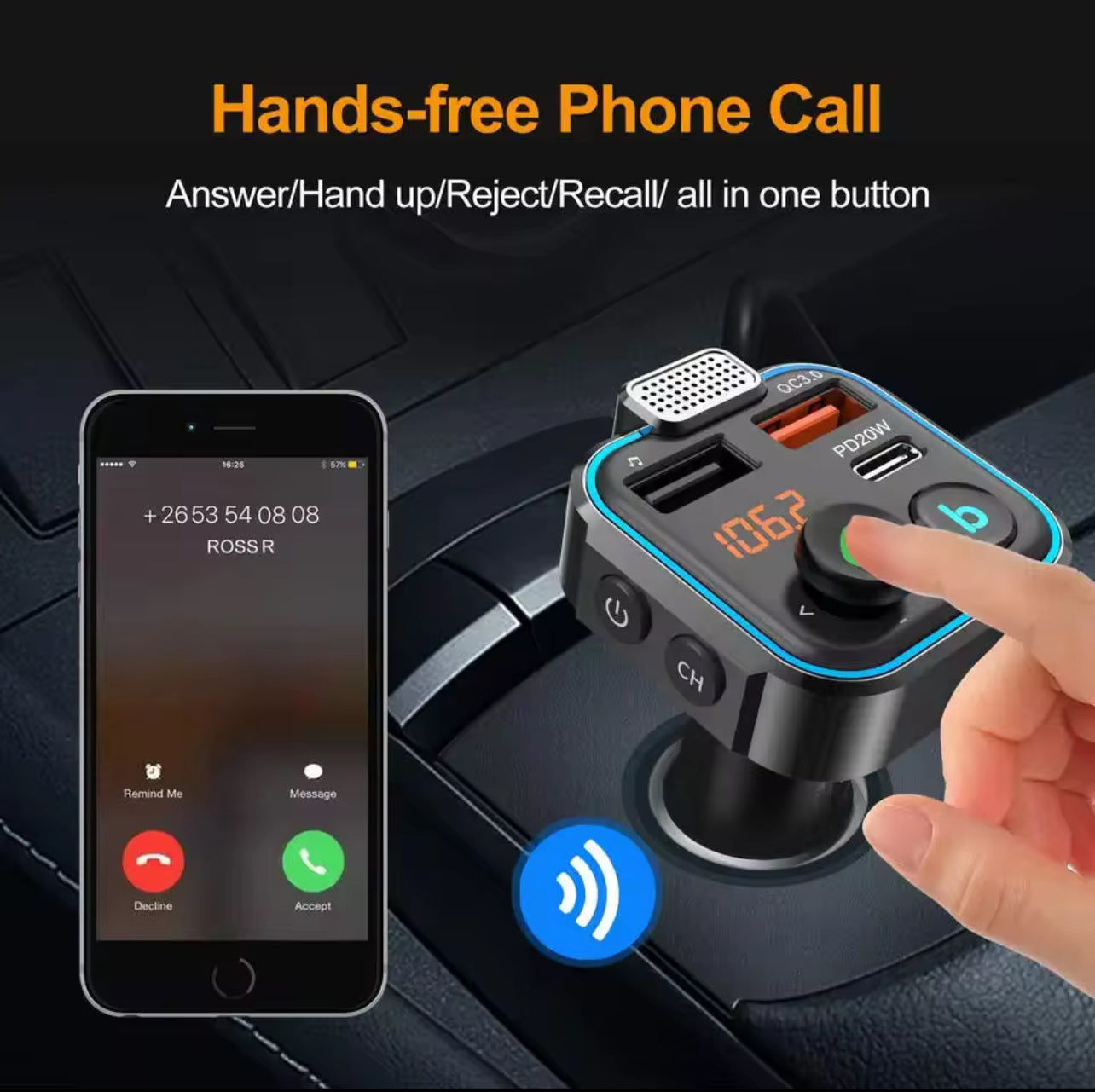 FM Bluetooth transmitter