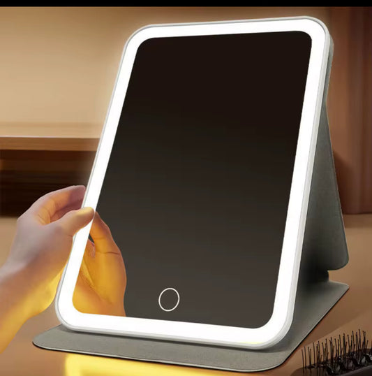 Makeup Mirror with Lights, Portable Small Beauty LED Vanity Mirror with Lights,