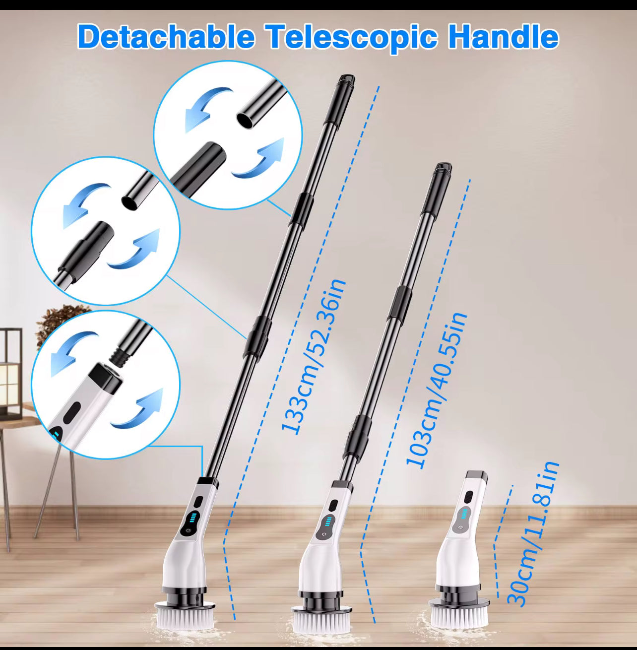 Electric Spin Scrubber – 9 in 1 Cleaning Power